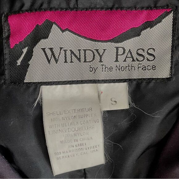 VTG Windy Pass Jacket Red Green Black North Face Anorak Pullover 80s - Picture 5 of 9